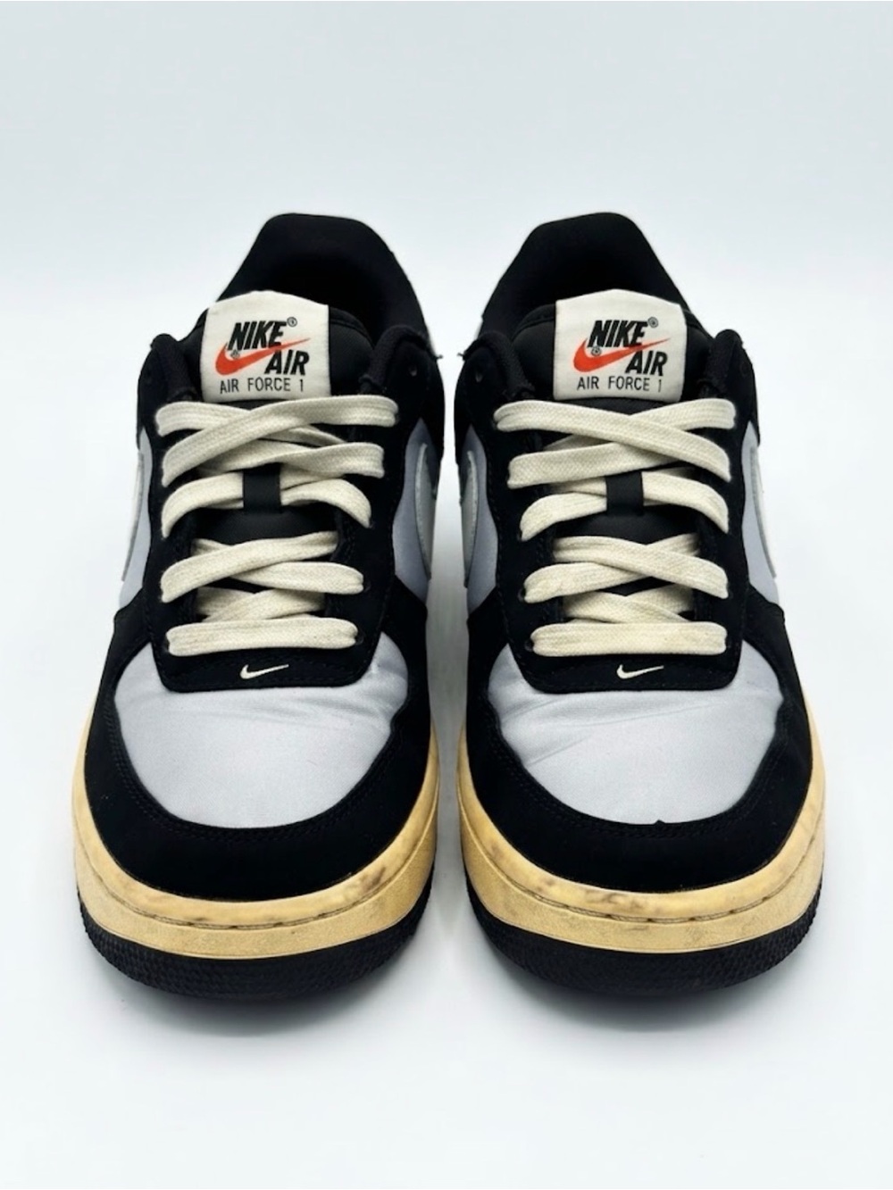 Rare Nike Air Force 1 Black/Grey/White - Collectible Sneaker Size 5.5Y